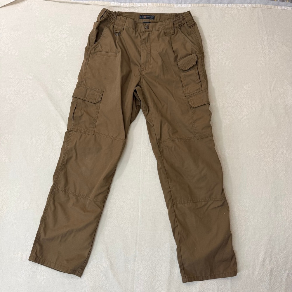 5.11 Tactical Taclite Pro Pants 30x31 Brown Cargo Ripstop Workwear Series